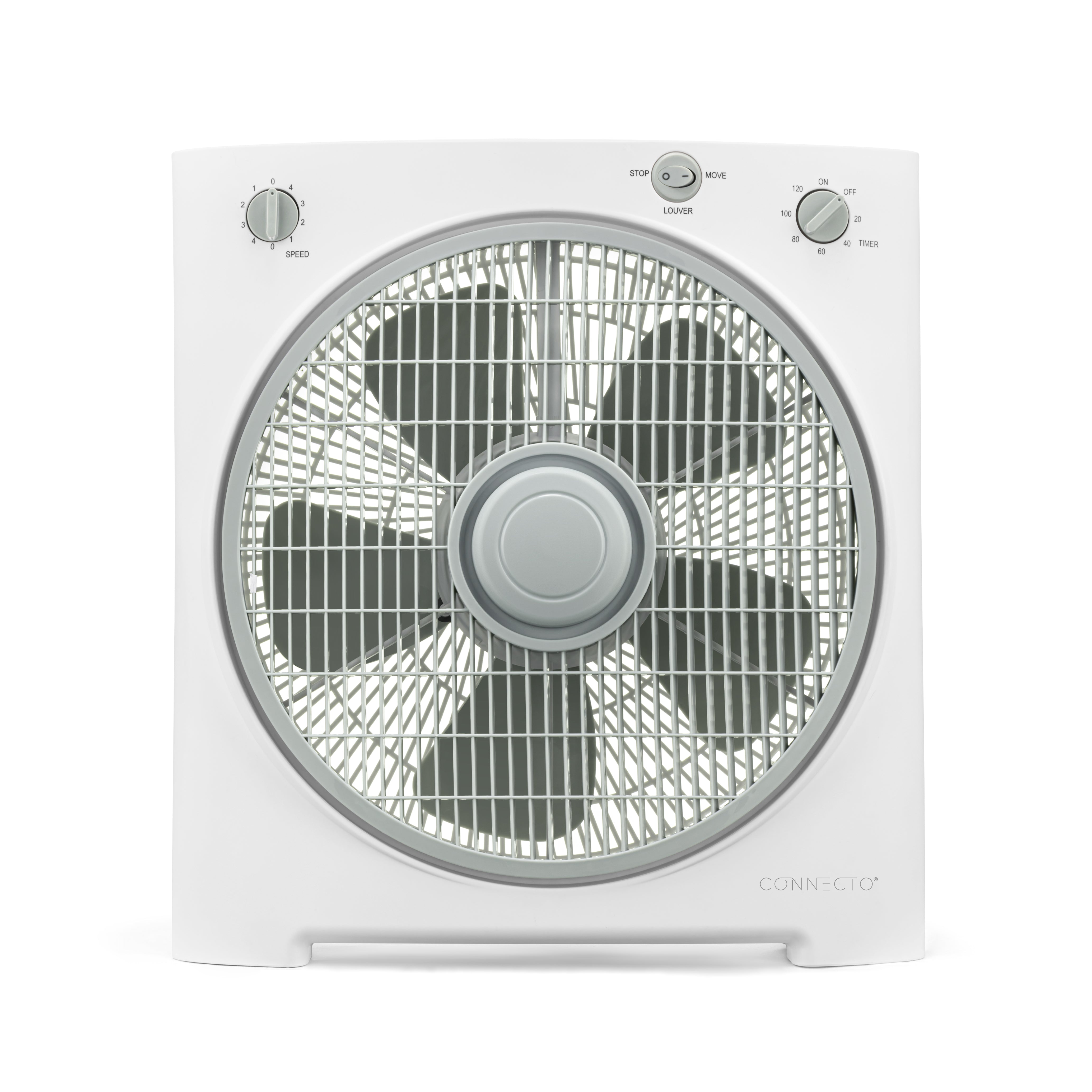 12-IN BOX FAN WITH TIMER