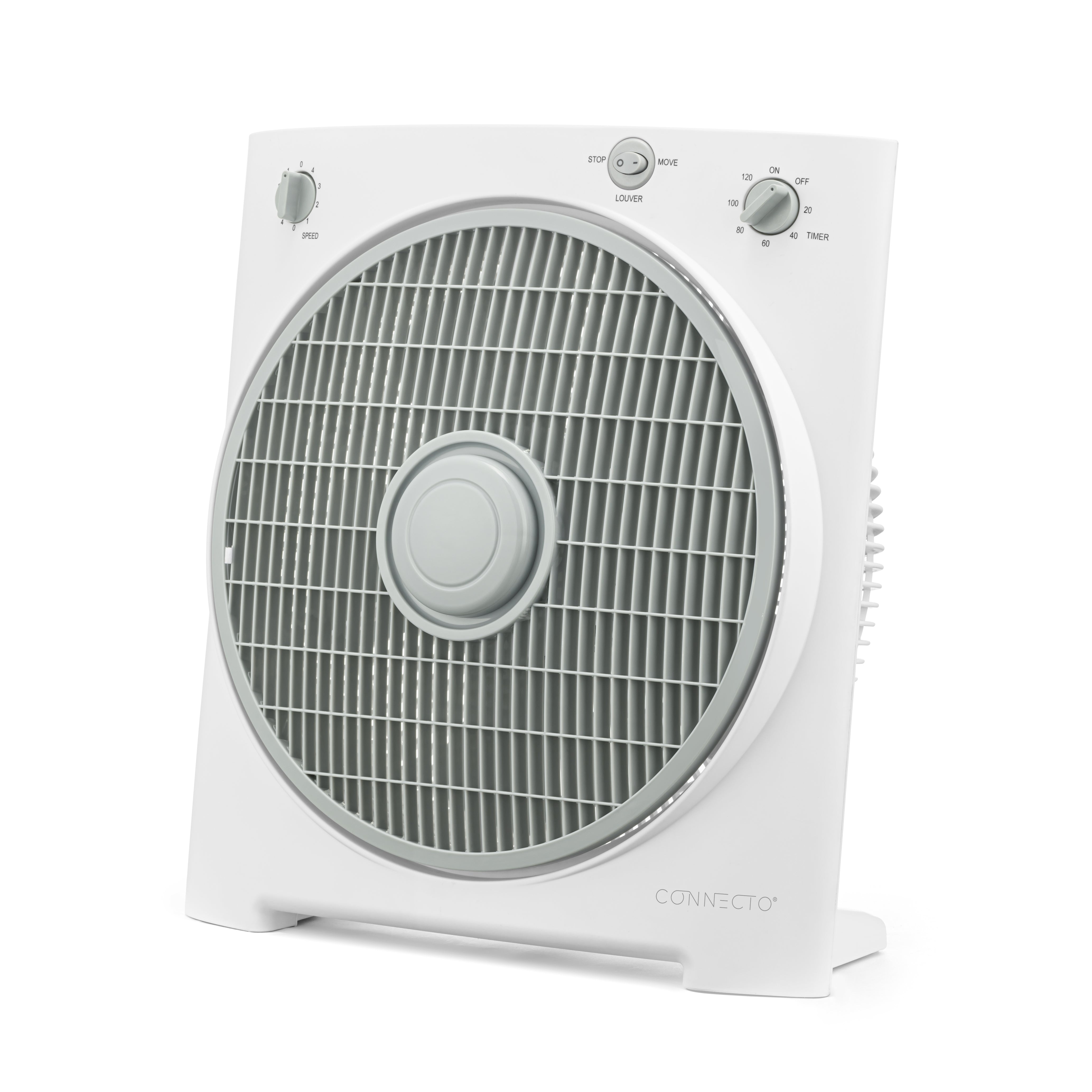 12-IN BOX FAN WITH TIMER